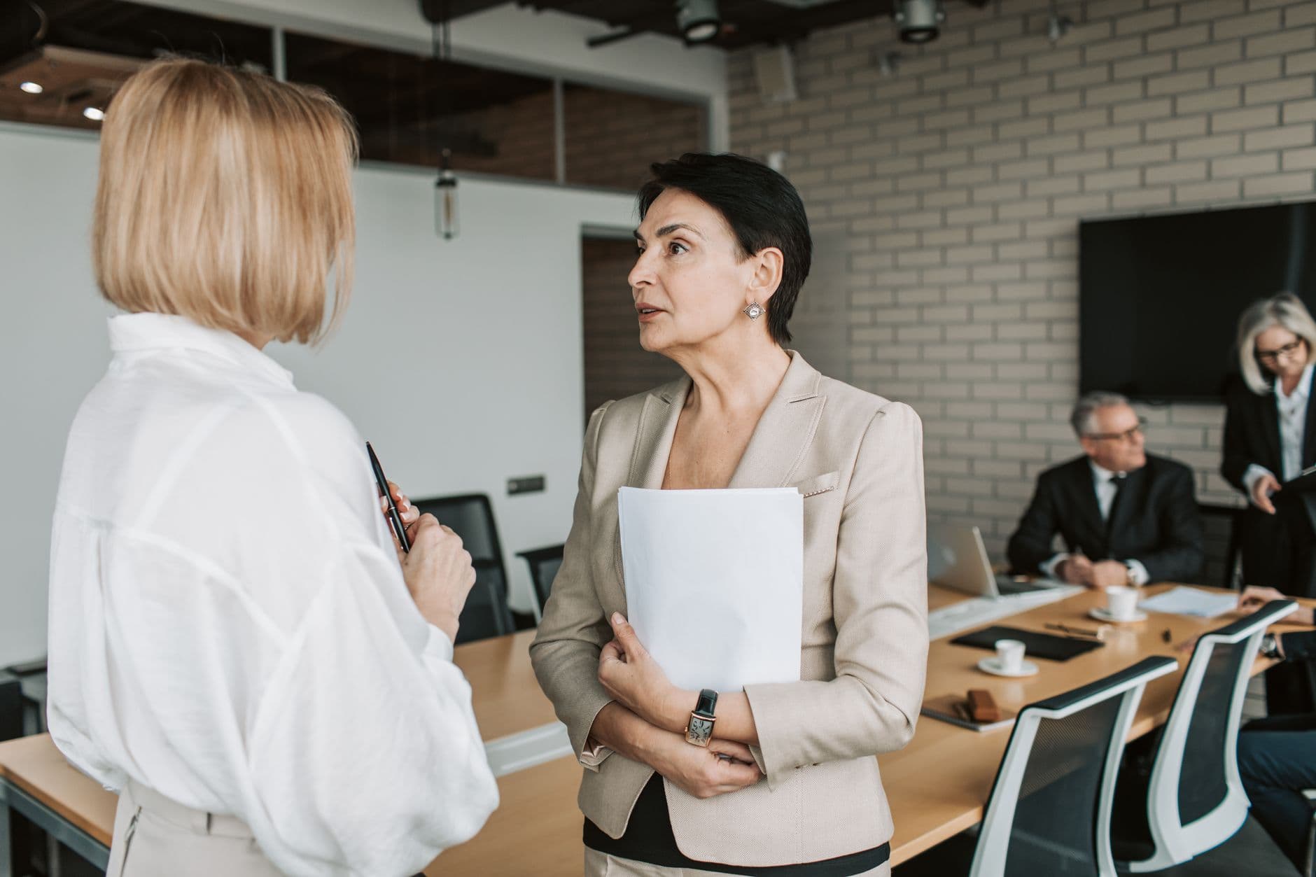 A corporate meeting in progress