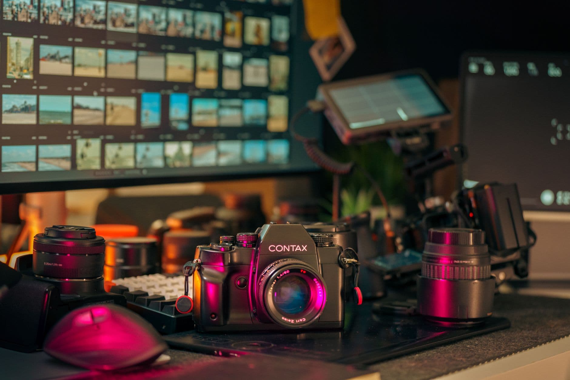 A content shoot in a studio